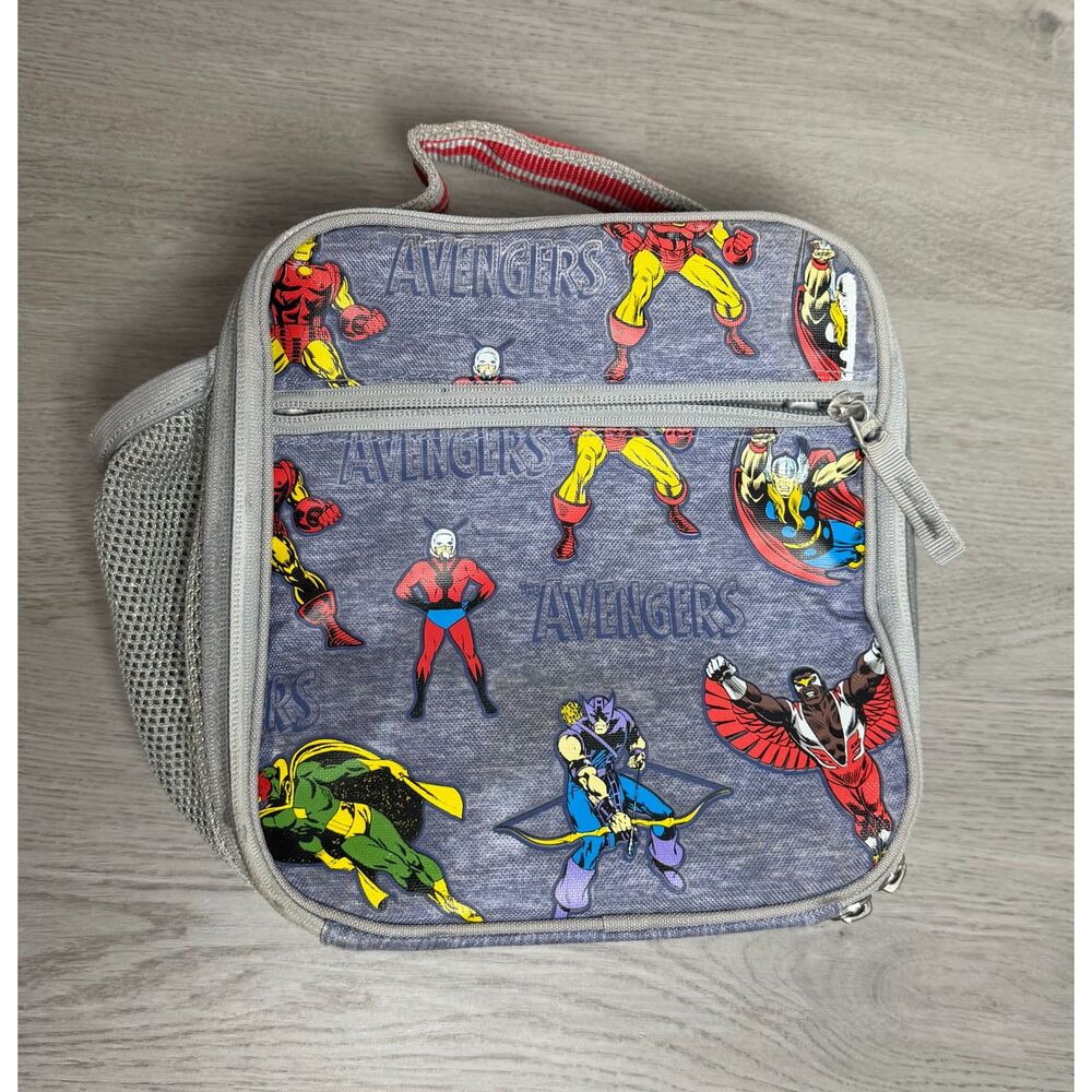 Pottery Barn Kids Mackenzie Marvel Avengers Classic Lunch Box Insulated - Picture 3 of 11